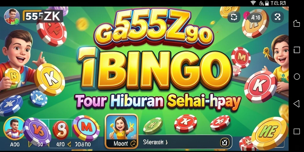 Gameplay seru di 555ZK dengan teman-teman dalam permainan Bingo.