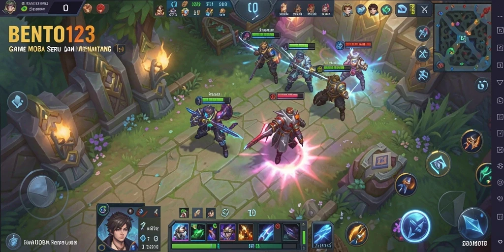 Screenshot gameplay BENTO123 menampilkan aksi pertarungan yang seru.