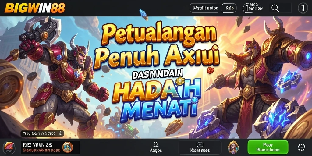 Tangkapan layar menampilkan aksi mendebarkan dalam BIGWIN88.