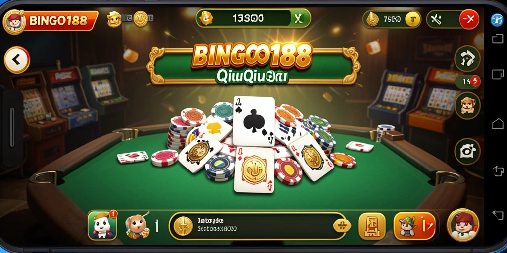 Tampilan gameplay seru di BINGO188 dengan fitur QiuQiu.