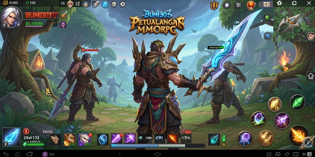 Tampilan gameplay seru di dunia fantasi BUMI303.