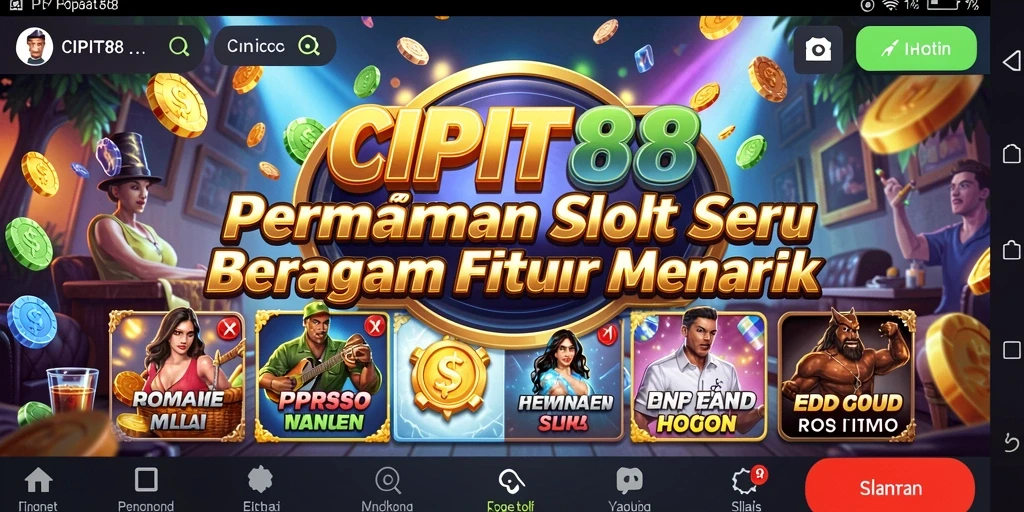 Tampilan gameplay Slot yang mengasyikkan di CIPIT88.