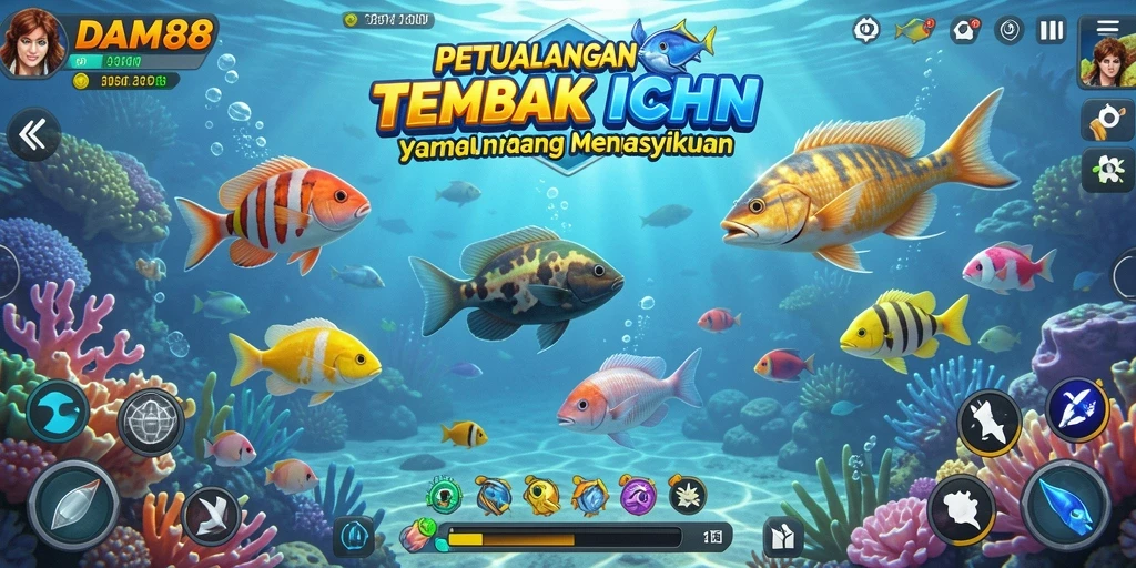 Gameplay seru menangkap ikan di DAM88.