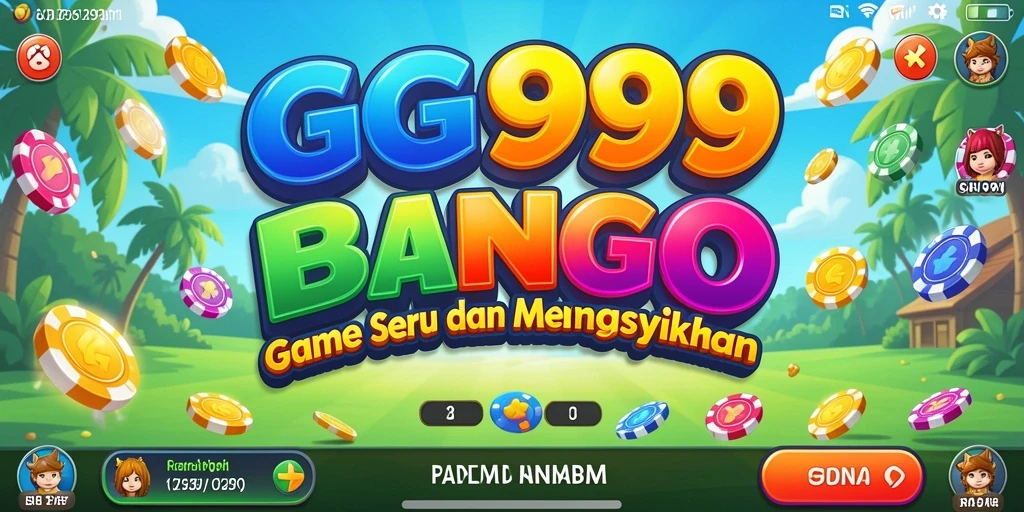 Tampilan utama gameplay Bingo di GG999 yang menarik dan seru.