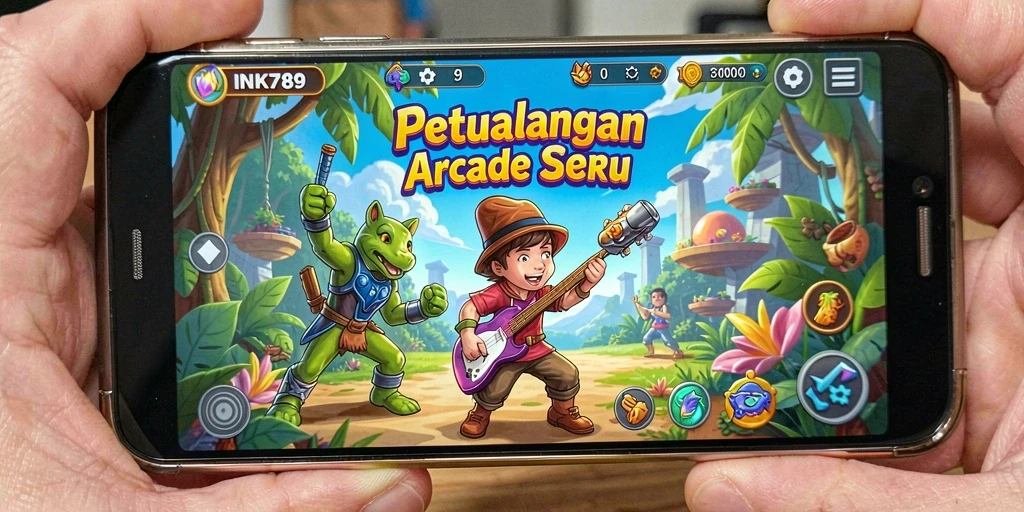 Tangkapan layar menampilkan gameplay seru di INK789 dengan rintangan yang menantang.