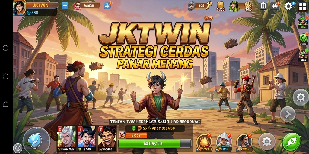 Tampilan gameplay JKTWIN yang menantang dan seru.