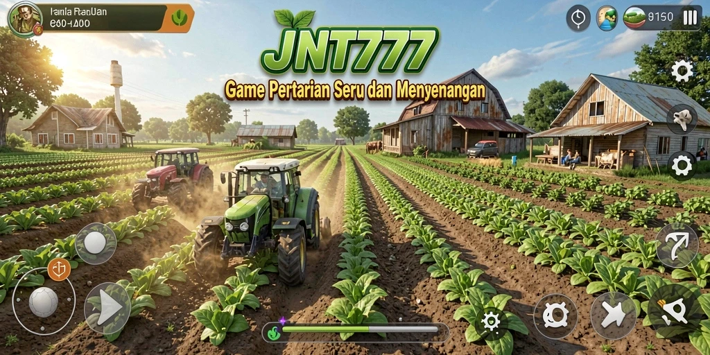 Tampilan permainan pertanian JNT777 yang menarik dan interaktif.