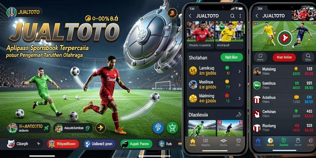 Tampilan antarmuka JUALTOTO yang menarik untuk taruhan olahraga.