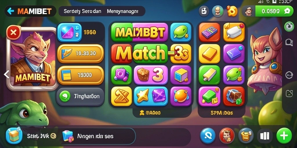Tampilan gameplay seru dari MAMIBET yang menantang.