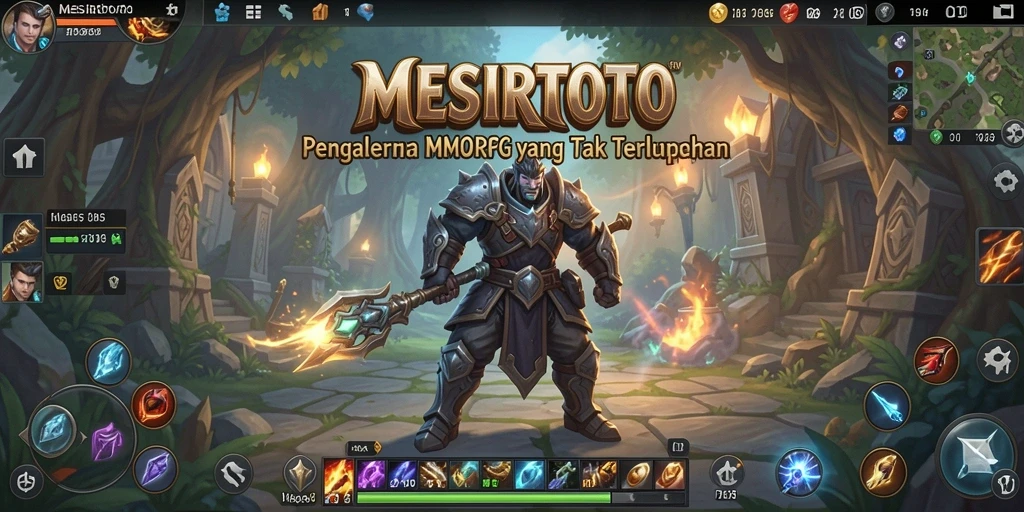 Gameplay <strong>MESIRTOTO</strong> dengan pertarungan seru dan interaksi antar pemain.