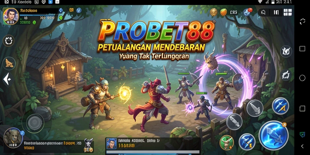 Screenshot PROBET88 menampilkan momen seru dalam gameplay petualangan.