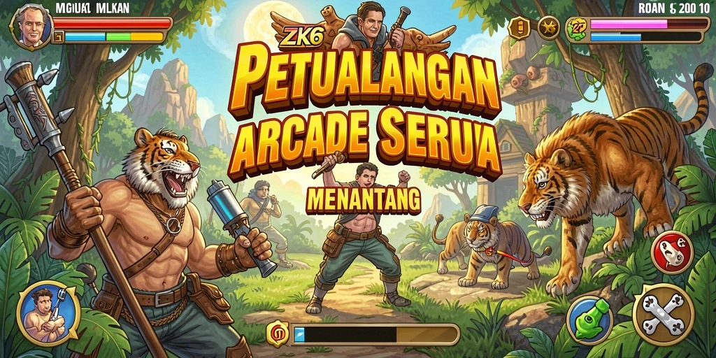 Tampilan gameplay ZK6 yang seru dan penuh warna.